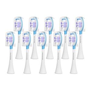 Electric Toothbrush Heads for Philips Sonicare Replacement Heads, 10 Pack Adults Kids 7+ Sonicare Toothbrush Replacement Brush Heads Philips Sonicare Sensitive Replacement Heads C2 C3 G2 G3 A3, White