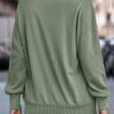 SHEWIN Womens Sweatshirt Casual Long Sleeve Half Zip Pullover Lightweight Sweatshirts Tops Fall Fashion Outfits 2025 (Small)