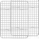Homikit 2 Pack Cooling Rack Set, 12" x 9" Stainless Steel Baking Rack for Bacon Bread Pizza, Metal Wire Oven Racks for Cooking Roasting Fit Quarter Sheet Pan, Rust Free & Dishwasher Safe