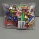 144pcs Two Kinds of Noisemakers Blowouts Horns, Bulk Toys, Birthday Party Favors, New Years Accessory, Prizes for Kids Whistles and Streamers