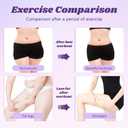 Pedal Resistance Band with Handle, 6-Tube Multifunction Pedal Resistance Band with 1 Stretch-Band, Foot-Pedal-Resistance-Band for Abdomen, Waist, Arm, Leg