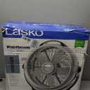 Lasko Wind Machine Fan, Air Circulator Fan with 3 Speeds, 20" Model 3300, Gray