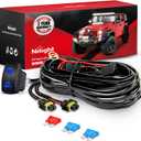 Nilight 16AWG Heavy Duty Wiring Harness Kit - 12V 5PIN Rocker Switch Relay Blade Fuse Socket Connector - Compatible with 9005 9006 9140 9145 HB3 H10 Fog Light Bulbs
