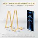 Plate Holder Easel Display Stand - 6 inch Metal Plate Stands for Display - Tabletop Picture Stand - Gold Iron Easels for Display Pictures | Photo Frames | Book | Decorative Plates | Plaque - 3 Pack
