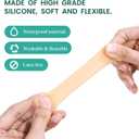 Welnove Gel Toe Cap and Protector - Silicone Toe Covers - Toe Cushions for Pain Relief, Missing or Ingrown Toenails, Corns, Calluses, Blisters (4 Large + 8 Medium, Beige), FSA or HSA Eligible