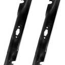 490-110-C203 Mulching Blade Compatible with Cub Ca det 46'' Deck Enduro XT1-LT46 XT2-LX46 Ultima ZT1-46 ZTS1-46, 742P05510-X Lawn Mower Toothed Blade fits for Troy-Bilt Super Bronco Mustang, 2 Pack