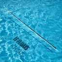 SANLIKE Telescopic Fishing Gaff Fiberglass Pole with Nonslip Rubber Handle Stainless Steel Hook with M8 Screw, Small