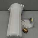 H&G Lifestyles Whole House Water Filter Housing,2.5 x 10 Water Filter Canister, with 3/4 Copper NPT Fittings Stainless Steel Bracket, RV Water Filtration System for Well Water & City Water White