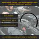 Dasbecan Wheel Arch Fender Trim Moulding Molding Compatible With Tesla Model X 2016-2021 Right Passenger Side Replaces#103528900H Fender Flares(Left)