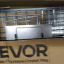 VEVOR Live Animal Cage Trap, 31" x 10" x 12" Humane Cat Trap Galvanized Iron, Folding Animal Trap with Handle for Rabbits, Stray Cats, Squirrels, Raccoons, Groundhogs and Opossums