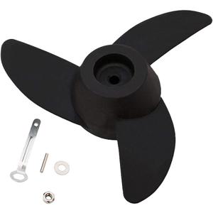 Propellers Electric Outboard Motor Prop for 55lb, 62lb, 86lb Trolling Motors Mount Accessories/Boat 3-Blades (Black)