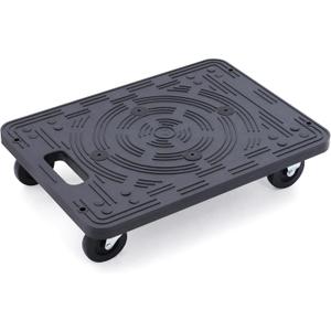 MaxWorks 50915 Polypropylene Dolly-200-lb Capacity, Black