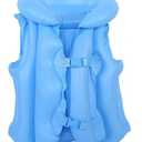 Kids Swim Vest Inflatable Swim Vest for Kids Toddlers, Ideal Buoyancy Swim Aid Swimsuit, 3-5, Blue, Pack Of 2