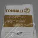 48x74 Stall Shower Curtain Liner, Clear Plastic Heavy Duty Thick Waterproof 48 x 74 Shower Curtain with 3 Weighted Magnets and 8 Rustproof Grommets