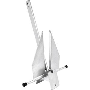 MARINE SYSTEM Galvanized Fluke Anchor 8 LB 10 LB 13 lb for Different Size Boats Pontoon, Deck, Fishing, and Sail