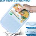 MISS BIG Bento Box,Bento Box Adult,Lunch Box,Ideal Leak Proof Lunch Containers,No BPAs and No Chemical Dyes Bento Lunch Box,Dishwasher and Microwave Safe Lunch Containers for Adults(1900ml Blue)