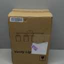 4-Light Bathroom Light Fixtures, Matte Black Modern Vanity Lights Over Mirror with Clear Glass Shade, Bathroom Wall Lamp for Mirror Kitchen Living Room Hallway Cabinet Porch Bedroom Reading room