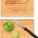 Mini Bamboo Bar Cutting Board with Juice Groove, 8.5" Thin Engraved Small Wood Cutting Board for Fruit & Lemon & Cheese, Personalized Kitchen Decor, Wooden Camping Chopping Boards(Flag)