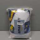 Joyreap 4 Piece Toddler Bedding Set, Standard Size Colorful Dinosaur Printed on Navy, Includes Quilted Comforter, Fitted Sheet, Top Sheet, and Pillow Case for Boys n Girls