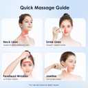 Neck Massager Portable Facial/Neck Massager with Constant Temperature Heat Therapy and Vibration Massage. USB Rechargeable, Three Adjustable speeds. Relieves Fatigue and aids in Skincare Absorption