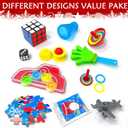 10 Pack Christmas No Snap Party Favor with Red & White Snowflake Design with Party Hat, Joke & Little Gift Inside for Kids, Xmas Gift, Christmas Seasonal Holiday Party Dinner Traditions Supplies