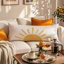 Boho Cute Sun Sunshine 20x54 Body Pillow Cover, Boho Sunshine Nursery Decor, Kids Room Decor, Modern Horizontal Sun Sunset Sunrise Decorative Long Body Pillow Cases for Bed Couch