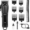 KEMEI Hair Clippers for Men, Professional Barber Clipper for Hair Cutting Cordless & Corded, Rechargeable Beard Trimmer