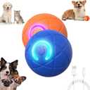 Smart Jumping Ball for Dogs,Shaky Ball Toy for Dogs,Vibrating Do g Balls,USB Rechargeable Shaky Balls Dog Toy,Interactive Dog Bouncing B All for D ogs for Small, Medium,Large D ogs (Orange+Blue)