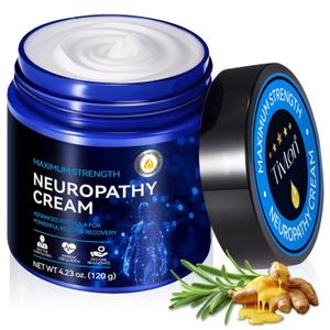 Nerve Relief Cream & Natural Ingredients  Soothing Foot & Hand Cream for Nerve Discomfort, Tingling & Burning Sensations  Fast-Absorbing Moisturizing for Men & Women  4oz (120g)