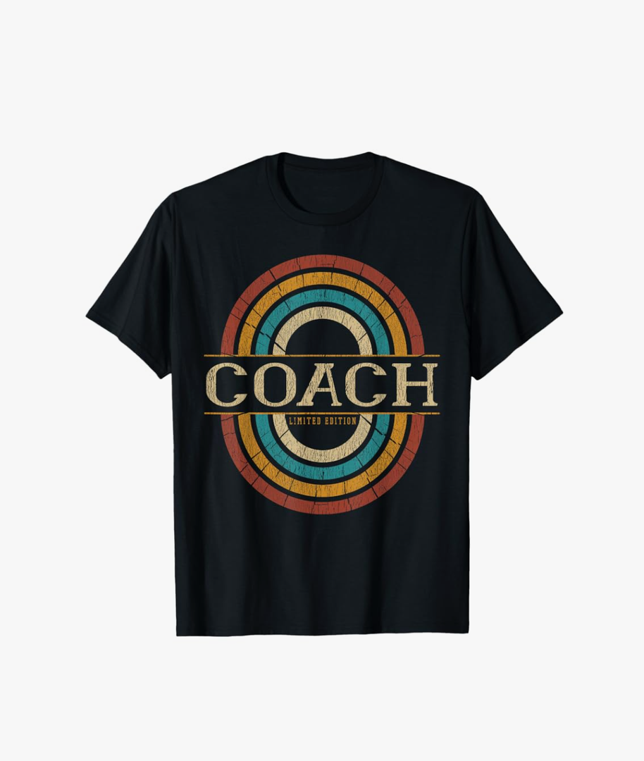 Coach Vintage Retro T-Shirt Size S, Black