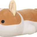 zhidiloveyou Corgi Stuffed Animal Shiba Inu Dog Kawaii Plush Toy Soft Hug Pillow, 15.75 inch