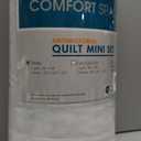 Comfort Spaces Kienna Quilt Set- Double Sided Stitching Design Summer Blanket, Lightweight, Soft, All Season Bedding Layer, Matching Sham, White, Coverlet Twin/Twin XL(66"x90") 2 Piece