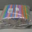 300 Pcs Boba Straws Individually Wrapped - 9.25"x0.4" Thick Jumbo Straws for Smoothies with Angled Tips, Assorted Colors & Cut-To-Size Use - Disposable Boba Straw for Slushies, Milkshakes & Bubble Tea (Multicolor)