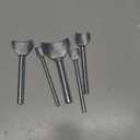 uxcell 5pcs Arc-Shaped Leather Punch, 10mm-40mm, Leather Cutter Arch Curve, Belt End Cutter, Iron Flatter Curve Punch Tool for Crafting Strap Belt, Wallet and Bag (10,15,20,30,40mm)