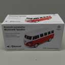 BRISA VW Collection  Volkswagen Portable Bluetooth Speaker Wireless Box with Rechargable Battery T1 Bus Campervan (Scale: 1:20/Classic Bus) (Red)