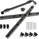 WFLNHB CNC Fuel Rails Kit Replacement for LS1 LS6 Black -8AN