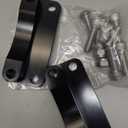 Front Fender Risers 20mm Relocator Spacer Fender Bracket Lift Mount Kit Fit for 1993-2013 Touring Model 21" Wheel Models 3 inch Hole Center Black