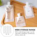 Travel Refillable Lotion Bags Set 15Pcs Empty Squeeze Containers for Shampoo Conditioner Creams Toiletries Skin Care Sample Storage (17pcs 50ml)