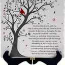 Family Tree Wall Cardinal Decor, Memorial Gifts For Grandma, Grandparents, Women, Sympathy Gifts For Loss Of Loved One, Mom, Dad, Sister, Thoughtful Bereavement Gift Idea, Sentimental Gifts For Mom