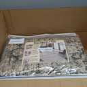 Area Rug 8x10 Washable Rug Brown Vintage Traditional Mat Distressed Indoor Foldable Thin Retro Accent Floral Non Slip Carpet Living Room Dining Room Office (Green and Brown)