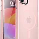 MOCCA Strong Magnetic for iPhone 12 Case/iPhone 12 Pro Case, [Compatible with Magsafe][Mil-Grade Drop Protection] Slim Shockproof Translucent Protective Phone Case for iPhone 12/12 Pro, Pink
