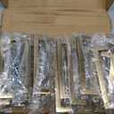 Ravinte Cabinet Handles Solid Slim Champagne Bronze 30 Pack 3-3/4 Inch Hole Center Square Bar Drawer Handles Kitchen Cabinet Pulls Drawer Kitchen Cabinet Hardware