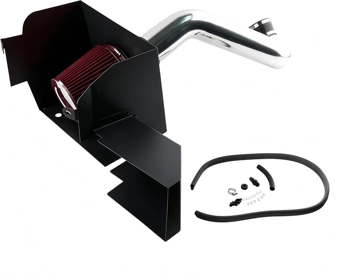 Cold Air Intake Compatible with 2013-2018 Ram 1500 with 3.6L V6 Engine / 2019 Ram 1500 Classic with 3.6L V6 Engine, Heat - Resistant Aluminum Pipe, High - Flow Filter