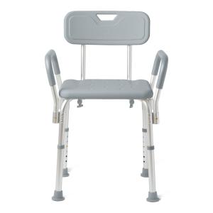 Medline Shower Chair with Back and Padded Armrests