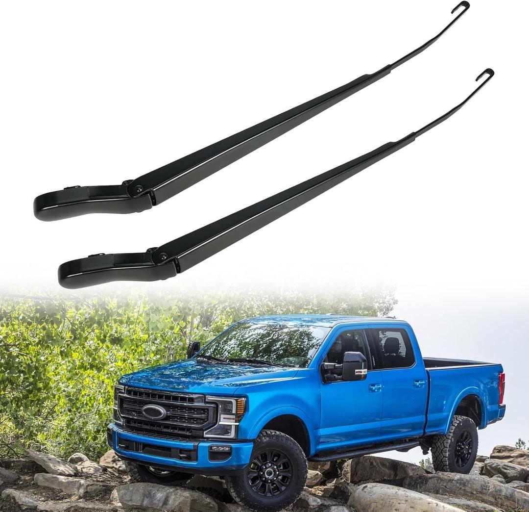 1 Pair Windshield Wiper Arm Fit for Ford F-150 15-20, Expedition 18-23, F-250/350/450/550 Super Duty 17-22, Lincoln Navigator 18-21 - Replace FL3Z-17527-A FL3Z-17526-A (Front LH + Front RH)