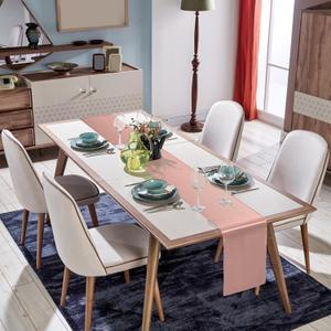 BDDC Rose Gold Table Runner 12x108 Inch  12 Pack Satin Table Runners, Smooth Table Runner for Party Wedding Banquets Birthday