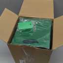 Windyun 50 Pcs Mini Paper Gift Bags with Handle 6 x 6 x 6'' Square Small Favor Bag with DIY Thank You Tag for Christmas Birthday Wedding Bridal Shower Bridesmaid Graduation Party (Green) (1 count (Pack of 50))