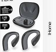 iHome XT-42 True Wireless Earbuds Sport Air Conduction EarHook Headphones
