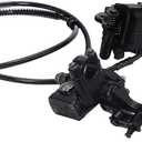 Rear Hand Hydraulic Disc Brake Master Cylinder Caliper Assembly with Brake Pads for Chinese ATV Quad Replacement for TaoTao Replacement for Buyang Replacement for Coolsport Replacement for Kazuma