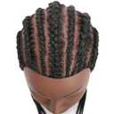 Mannequin Head 100% Human Hair Cosmetology Manikin Doll Training Head with Stand for Hairdresser Practice Braiding Styling Coloring Bleaching Dyeing Cutting Updos Display, Black